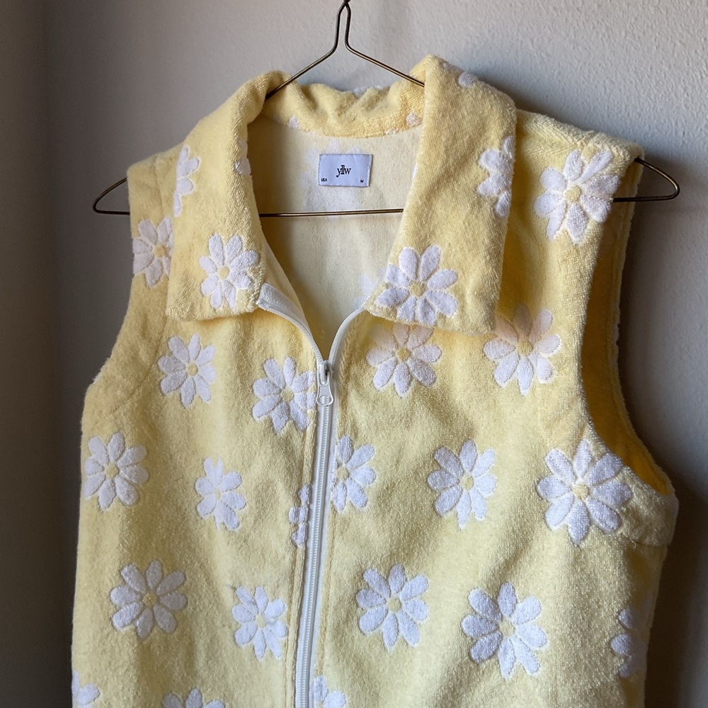 YLLW The Label Terri cloth Daisy Crop Zip - Picture 4 of 6
